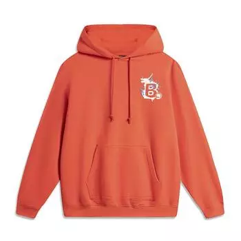 Li Ning Badfive Баскетбольная серия Модная дышащая свободная толстовка с капюшоном Повседневная мужская AWDU381-5 S