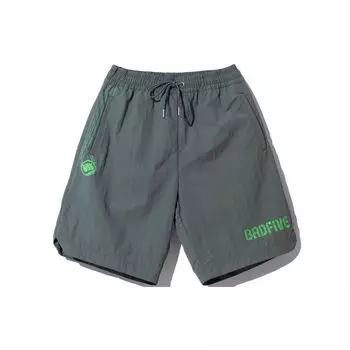 Li Ning Badfive Chongqing City Limited Edition Fog City Trend Print Loose Drawstring Sports Shorts Men Shorts Dark-Serious-Green AKSR745-2 XXL