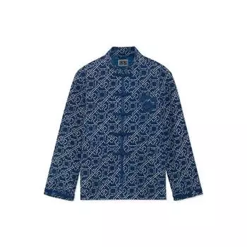 Li-Ning Badfive Collection Спортивная баскетбольная куртка свободного покроя с принтом Мужская куртка синяя AFDR883-1 M