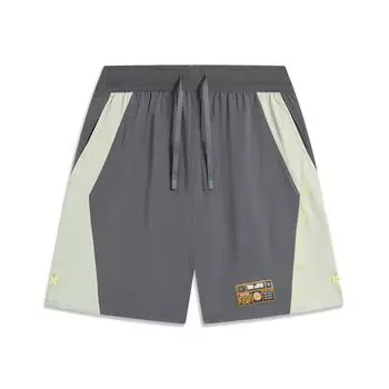 Li-Ning Badfive Color Block Quick-Dry Loose Casual Shorts Мужские шорты Черный Лайм AKST825-1 XXL