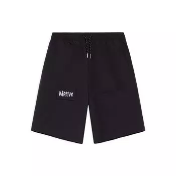 Li-Ning Badfive Deceptive Tactics, однотонные свободные повседневные шорты с буквенной вышивкой, мужские брюки черного цвета AKSS377-2 S
