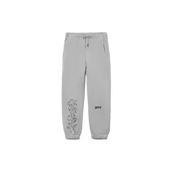 Li Ning Badfive Длинные теплые свободные трикотажные спортивные брюки с манжетами мужские низы серые AKLRF27-4 XXXL