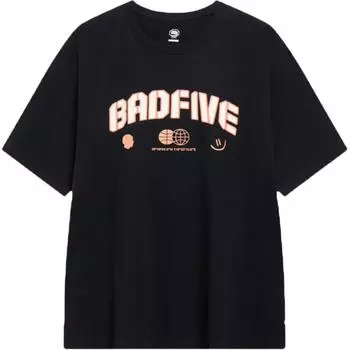 Li Ning Badfive дышащая тренировочная спортивная повседневная футболка с коротким рукавом мужская черная AHST389-4 M