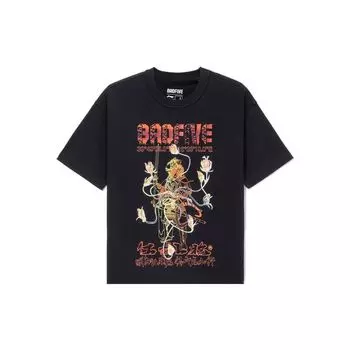 Li-Ning Badfive General Wu Tiger свободная футболка с круглым вырезом мужская черная AHSS037-2 XS