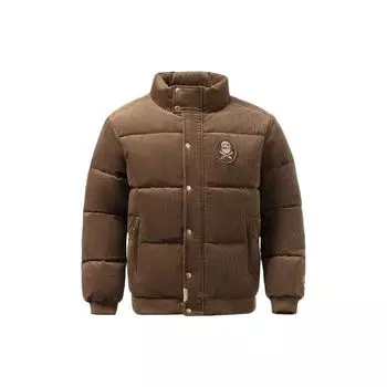 Li Ning Badfive Jiangzuo Fengliu белая короткая куртка на утином пуху мужские куртки коричневые AYMR409-1 M