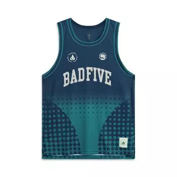 Li Ning Badfive Letter Color Block с круглым вырезом, удобная дышащая универсальная баскетбольная майка без рукавов, мужские топы AAYU273-1 L