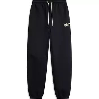 Li Ning Badfive Letter Lace-Up Breathable Comfortable Cuff Casual Knitted Sports Pants Men bottoms Black AKLU517-1 S