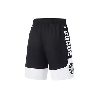 Li-Ning Badfive Буква Логотип Принт Быстросохнущие Дышащие Баскетбольные Шорты Мужские Шорты Черный AAPT067-1 M