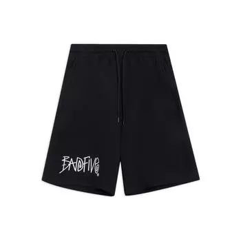 Li Ning Badfive Letter Print Loose Shorts Men shorts Black AKSS379-2 XL