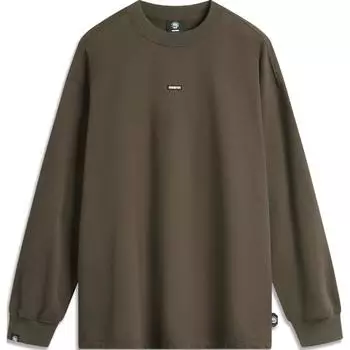 Li Ning Badfive Letter Print Loose Sweatshirt Men sweatshirt Slate-Brown AWDUB91-1 M
