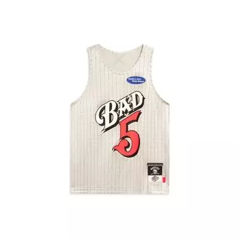 Li-Ning Мужская быстросохнущая дышащая майка в полоску Badfive Mister, топы Антарктического серого цвета AAYT047-7 L