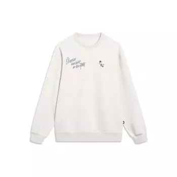 Li Ning Badfive Письмо Пуловер Толстовка Мужские Толстовки Цветочно-Серый Плитка-Серый AWDT463-4 3XL