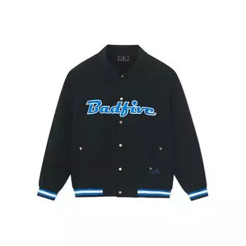 Li-Ning Badfive Полосатая однобортная куртка с буквенным принтом Мужская куртка черная AFDSC51-2 M