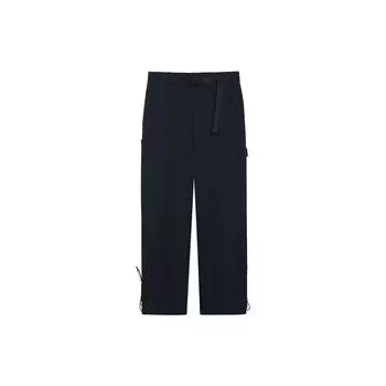 Li-Ning Badfive Series Adjustable Leg Detail Solid Color Straight Casual Pants Men Bottoms Black AKLSF53-2