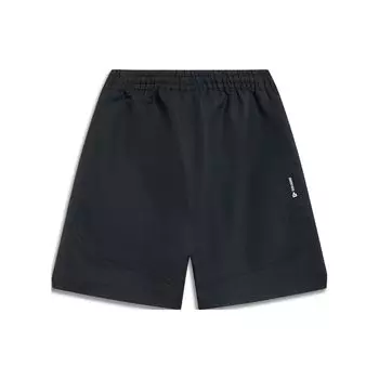 Li Ning Badfive Series Letter Mid Waist Прямые свободные шорты мужские шорты черные AKST291-2 XXXL