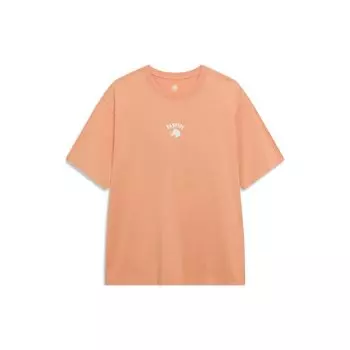 Li-Ning Футболка с буквенным принтом Badfive Series, мужские топы, оранжевый, AHST285-6 L