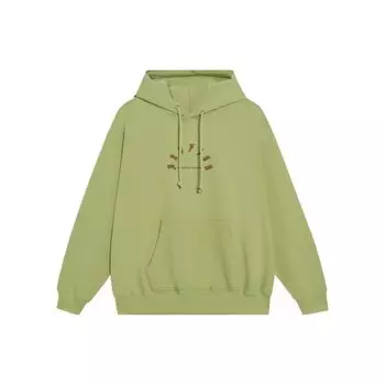 Li-Ning Толстовка с логотипом Badfive Series, толстовка унисекс, цвет мха, AWDT091-5 M