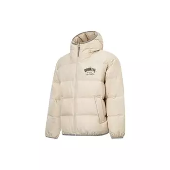 Li Ning Badfive Series однотонная куртка с капюшоном мужская верхняя одежда туман-хаки AYMT141-1 XXL