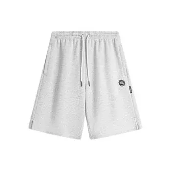 Li Ning Badfive Series однотонные шорты средней посадки со шнурком удобные влагоотводящие повседневные шорты мужские шорты AKSU441-4 S