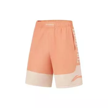 Li-Ning Badfive Series с буквенным принтом, сращенная эластичная резинка на талии, прямые быстросохнущие спортивные шорты для тренировок, мужские штаны AAPT045-6 L