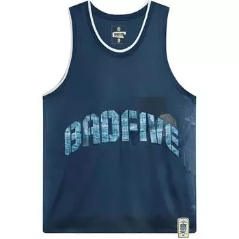 Li Ning Badfive Series Sports Casual Comfortable Simple Loose Basketball жилет для мужчин, топы цвета морской соли и синего AAYU173-1 M