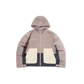 Li Ning Badfive Sports Basketball Series Color Block Pocket Loose Sports Jacket Women Jacket Bark-Brown AFDR038-1 L