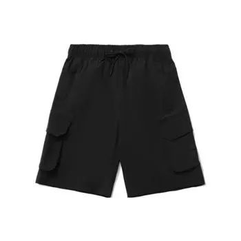 Li Ning Badfive Sports Basketball Series однотонные свободные шорты на шнуровке мужские шорты черные AKSR149-2 M