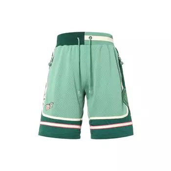 Li Ning Badfive Sports Basketball Series свободные баскетбольные шорты мужские шорты зеленые AAPR247-1 M