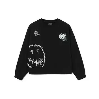 Li Ning Badfive Sports Basketball Series свободный свитер-свитшот женский свитшот черный AWDR420-4 XXL