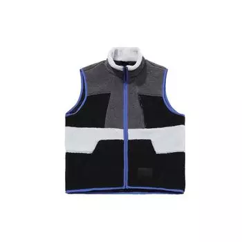 Li Ning Badfive Sports Basketball Series свободный теплый флисовый жилет с цветными блоками мужские жилеты громово-серый AMDQ027-2 M