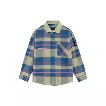 Li-Ning Badfive Sports Баскетбольная серия Свободная клетчатая рубашка с длинными рукавами Мужские топы Фиолетовый ASHS005-3 L