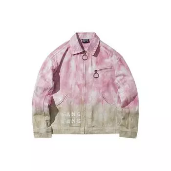 Li-Ning Badfive Tie-Dye свободная спортивная куртка женская куртка розовая абрикосовая AFDR380-2 L