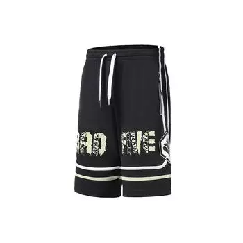 Li Ning Badfive Tiger Year Limited Edition Letter Print Basketball Sports Casual Shorts Men Shorts Black AAPS005-1 M