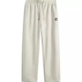 Li Ning Badfive удобные универсальные свободные трикотажные спортивные брюки мужские брюки цветочно-серый светло-хаки AKLV011-2 2XL