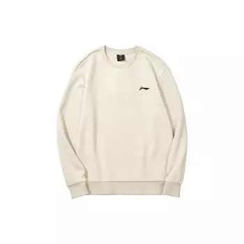 Li Ning Badminton Series однотонный логотип пуловер толстовка осенняя мужская толстовка хаки AWDTD81-3 5XL