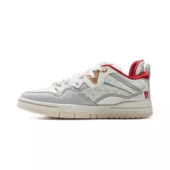 Li Ning Bao Xiang Street Fashion универсальные толстые подошвы, увеличивающие высоту, нескользящие, амортизирующие, износостойкие, с низким верхом, для скейтбординга AEPV022-3 37