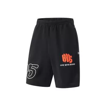 Li-Ning Basketball Series Breathable Versatile Straight-Leg Sports Shorts Men shorts Black AKYV071-3 3XL
