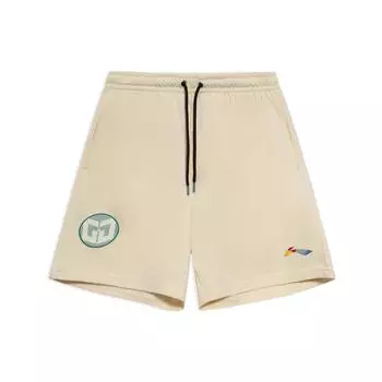 Li-Ning Basketball Series CJ-Tarmac Breathable Loose-Fit Shorts Men Bottoms Beige AKSR903-1