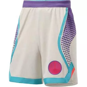 Li-Ning Basketball Series Color Block Lace-Up Slim Fit Breathable Comfortable Sports Basketball Pants Men bottoms White AAPR239-1 S