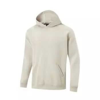 Li Ning Basketball Series Sports Casual Simple Solid Color Hoodie Men Hoodies Gravel-Grey AWDV229-5 XL
