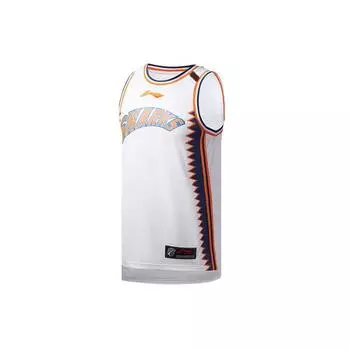 Li-Ning Баскетбольная майка CBA League Edition Fan Version 2019-2020 сезона Shanghai Team Home Edition для мужчин, топы белого цвета AAYP439-1 XXL
