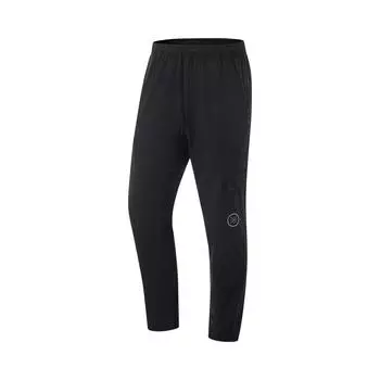 Li Ning Баскетбольная серия Однотонные Универсальные Простые Удобные Повседневные Брюки Мужские низы Черный AKYV007-1 S