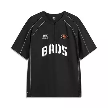 Li Ning Баскетбольная серия Письмо Удобная Дышащая Универсальная Футболка с коротким рукавом Мужские топы Черный ATSV023-8 S