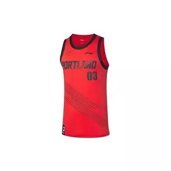 Li-Ning Баскетбольная серия повседневные спортивные соревнования топы мужские топы ярко-неоновые AAYQ095-6 XL