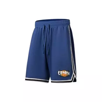 Li-Ning Баскетбольная серия Свободные повседневные шорты для мужчин Мужские штаны Солено-синие AAPS269-2 L