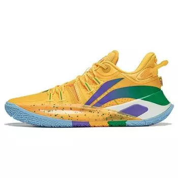 Li-Ning Баскетбольные кроссовки CJ-2 Support Balance Low Top, мужские кроссовки Fresh-Fruit-Yellow Urban-Edition ABAS001-23 45