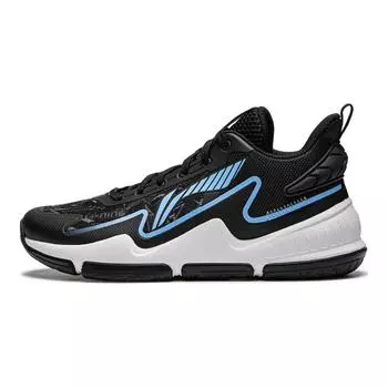 Li-Ning Баскетбольные кроссовки Cloud Non-Slip Anti-Kick Shock Absorbing, износостойкие, дышащие, с поддержкой баланса, низкие, детские, YKBU050-7 31