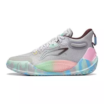 Li-Ning Баскетбольные кроссовки Cloud Non-Slip Shock Absorbing Durable Lightweight Rebound Mid Top Kids Basketball Shoes Gray YKBT020-7 39