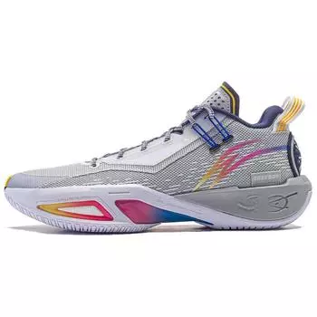 Баскетбольные кроссовки Li-Ning Fission 9 Shock Absorbing Non-Slip Low-Top мужские серые ABPU003-7 47