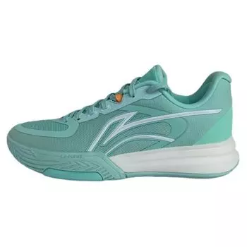 Li-Ning Баскетбольные кроссовки с низким верхом, амортизирующие, нескользящие, мужские, зеленые ABPT083-3 44